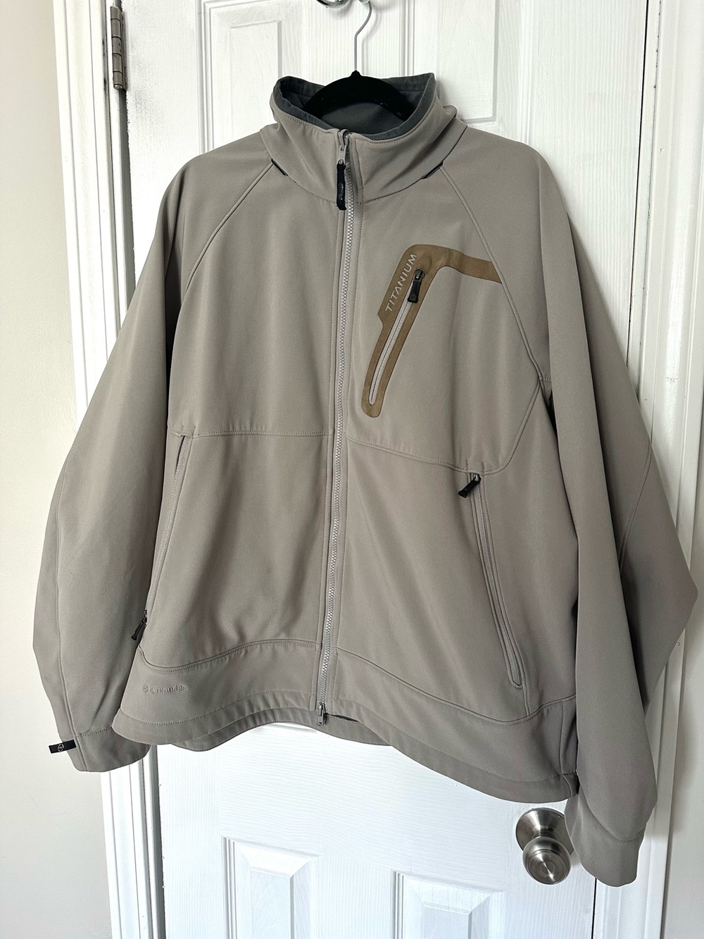 Columbia Mens XL Fleece-Lined Tech Jacket Titanium Interchange Outerwear